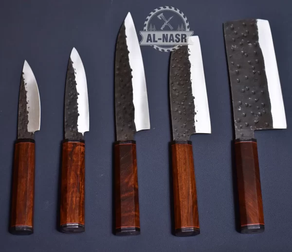 carbon steel chef knife set