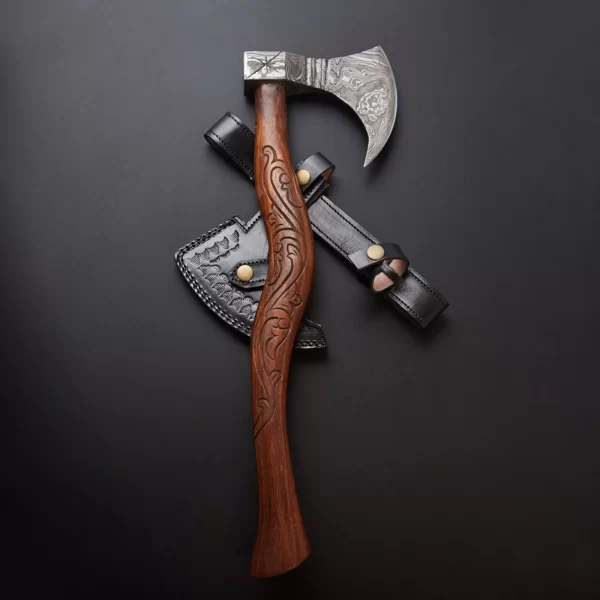 damascus viking axe