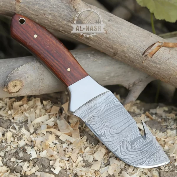 fixed blade knife with gut hook