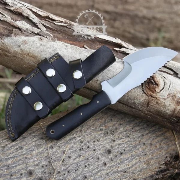 steel tracker knife with sheath